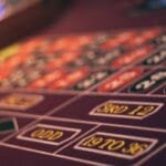 a close up of a casino rouleet